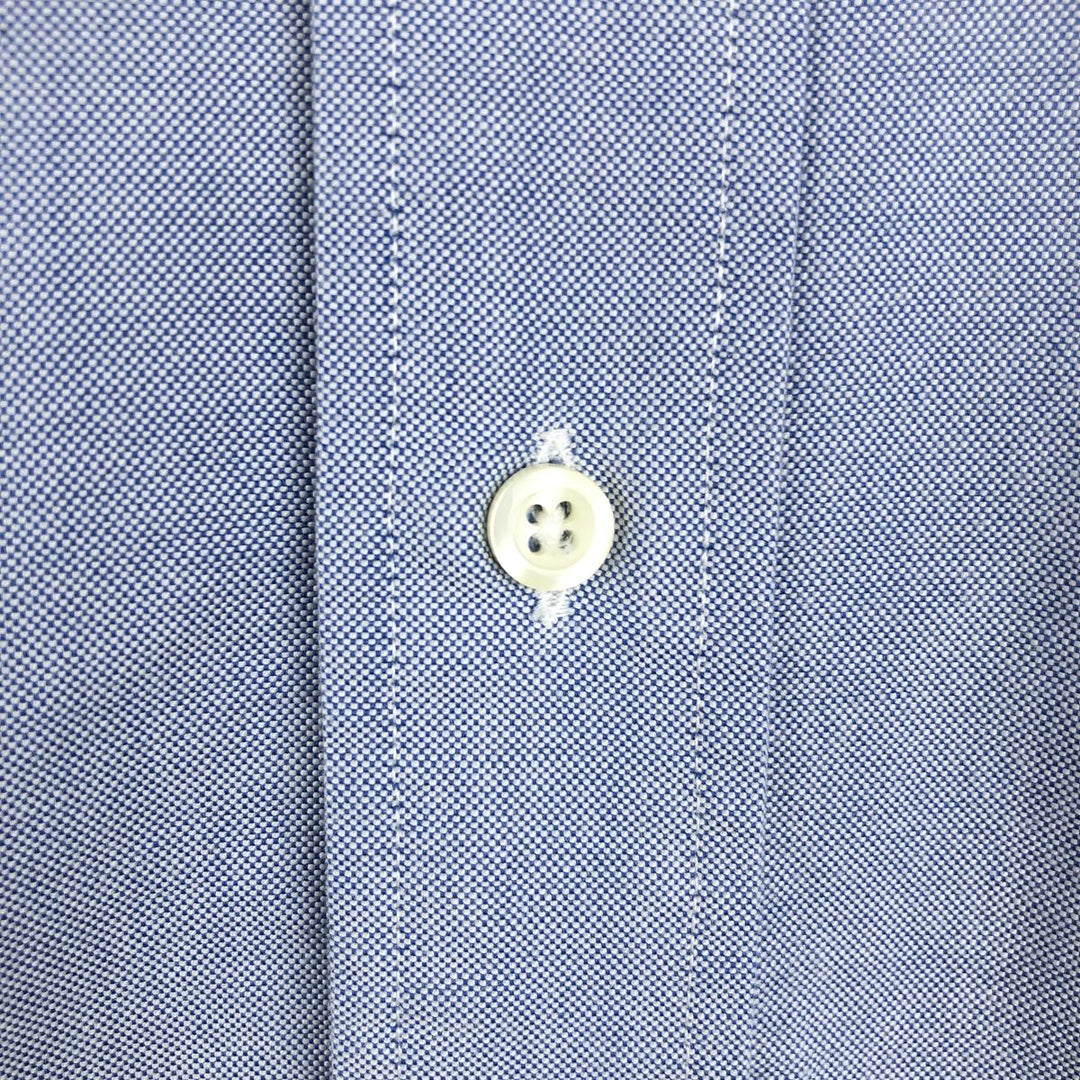 Brooks Brothers Est.1818 Long Sleeve Button Down Shirt Made in USA Men's M Supima Cotton blue type Vintage Second Hand