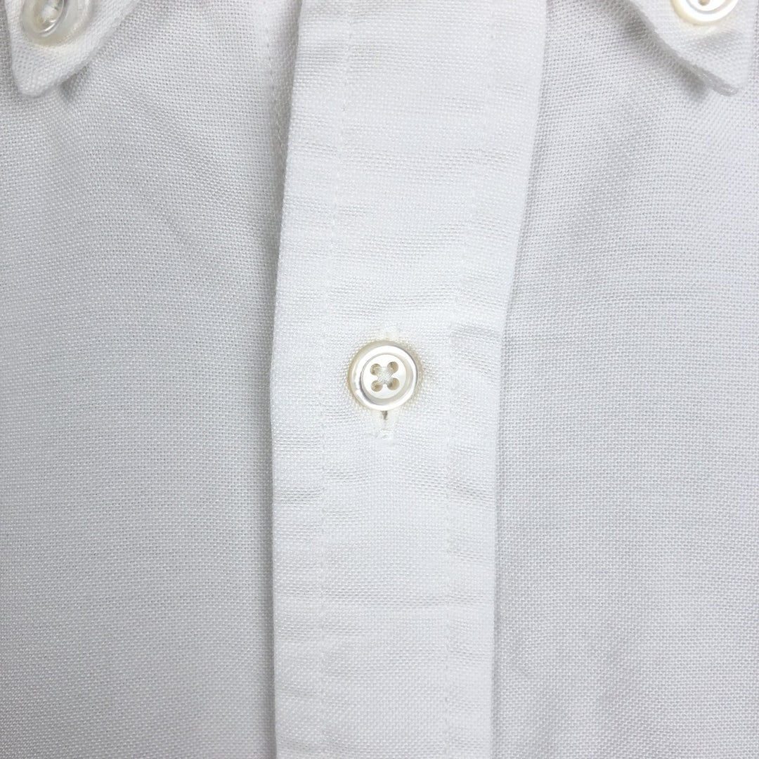 Brooks Brothers Est.1818 Regular Fit Long-Sleeve Button-Down Shirt, Made in USA, Men's Size XL (approx.) cotton white type Vintage Second Hand