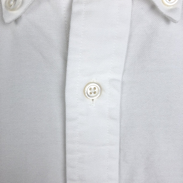 Brooks Brothers Est.1818 Regular Fit Long-Sleeve Button-Down Shirt, Made in USA, Men's Size XL (approx.) cotton white type Vintage Second Hand