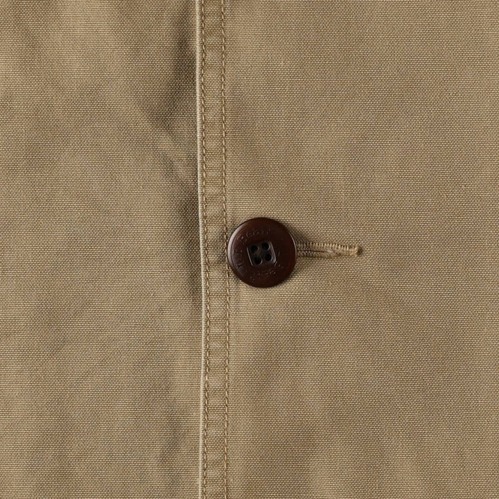 90s-00'S LLBean Hunting Jacket, Men's XXL Nylon Khaki type beige Vintage Second Hand