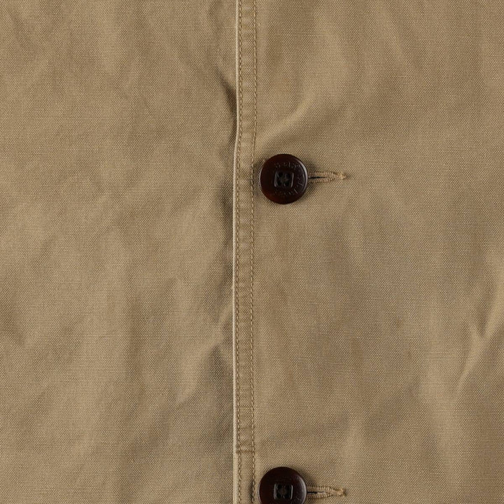 90s-00'S LLBean Hunting Jacket, Men's XXL Nylon Khaki type beige Vintage Second Hand