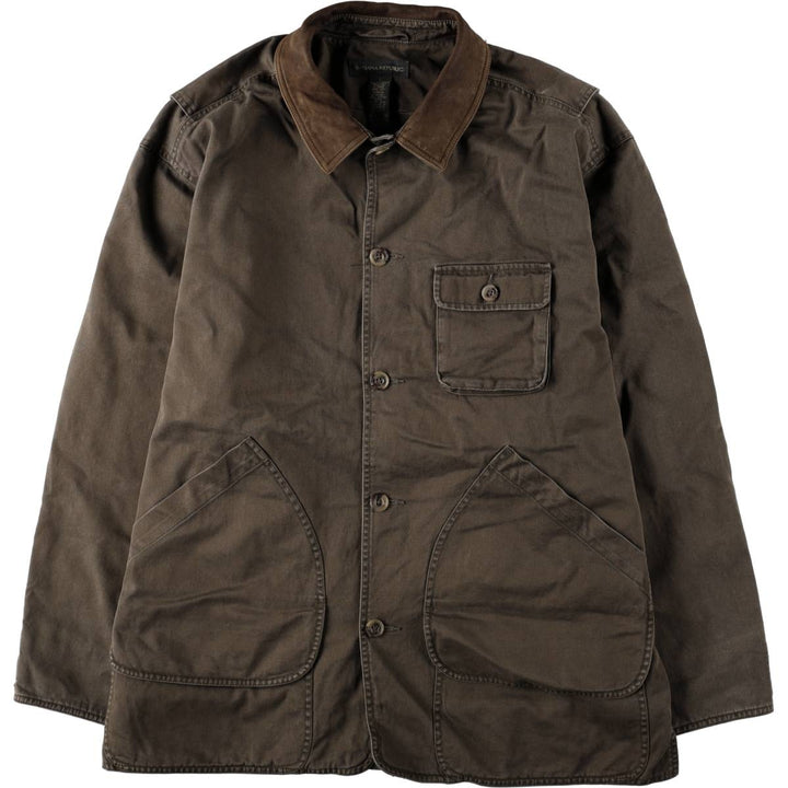 2000'S Banana Republic Hunting Jacket, Men's Size L (approx.) cotton walnut Vintage Second Hand