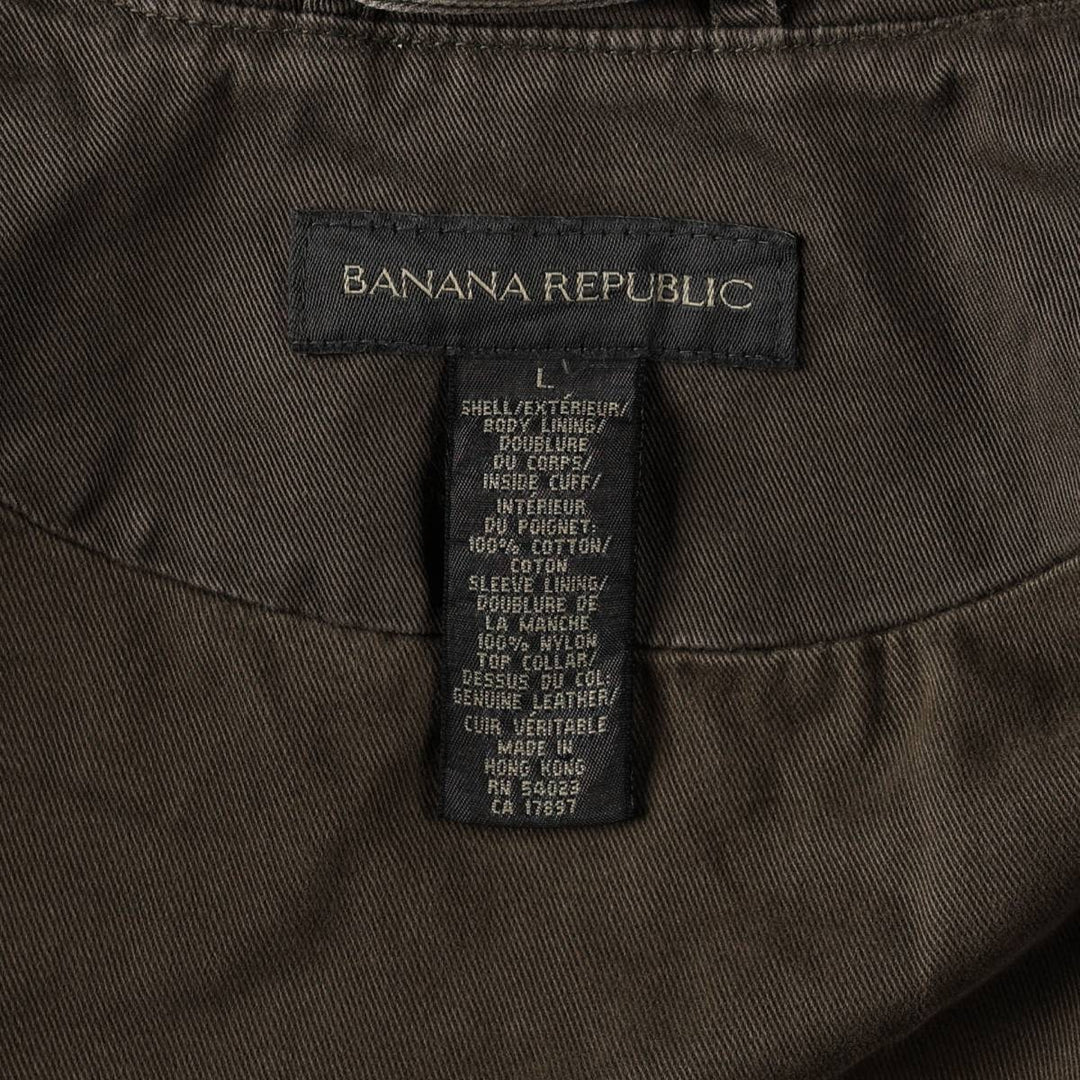 2000'S Banana Republic Hunting Jacket, Men's Size L (approx.) cotton walnut Vintage Second Hand