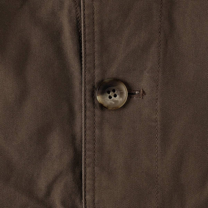 80s-90'S Lands' End hunting jacket, men's size XL (approx.) cotton brown type Vintage Second Hand