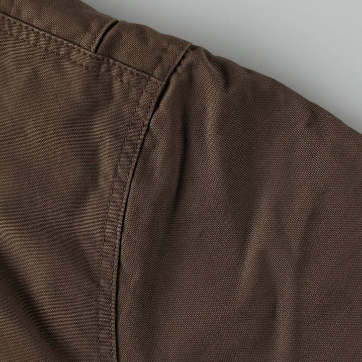 80s-90'S Lands' End hunting jacket, men's size XL (approx.) cotton brown type Vintage Second Hand