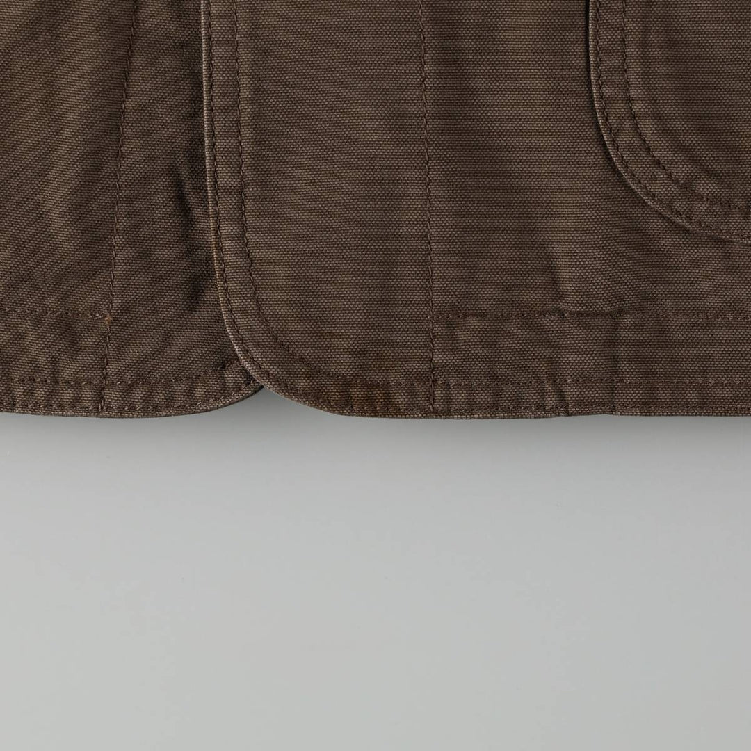 80s-90'S Lands' End hunting jacket, men's size XL (approx.) cotton brown type Vintage Second Hand