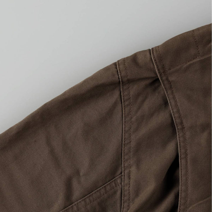 80s-90'S Lands' End hunting jacket, men's size XL (approx.) cotton brown type Vintage Second Hand