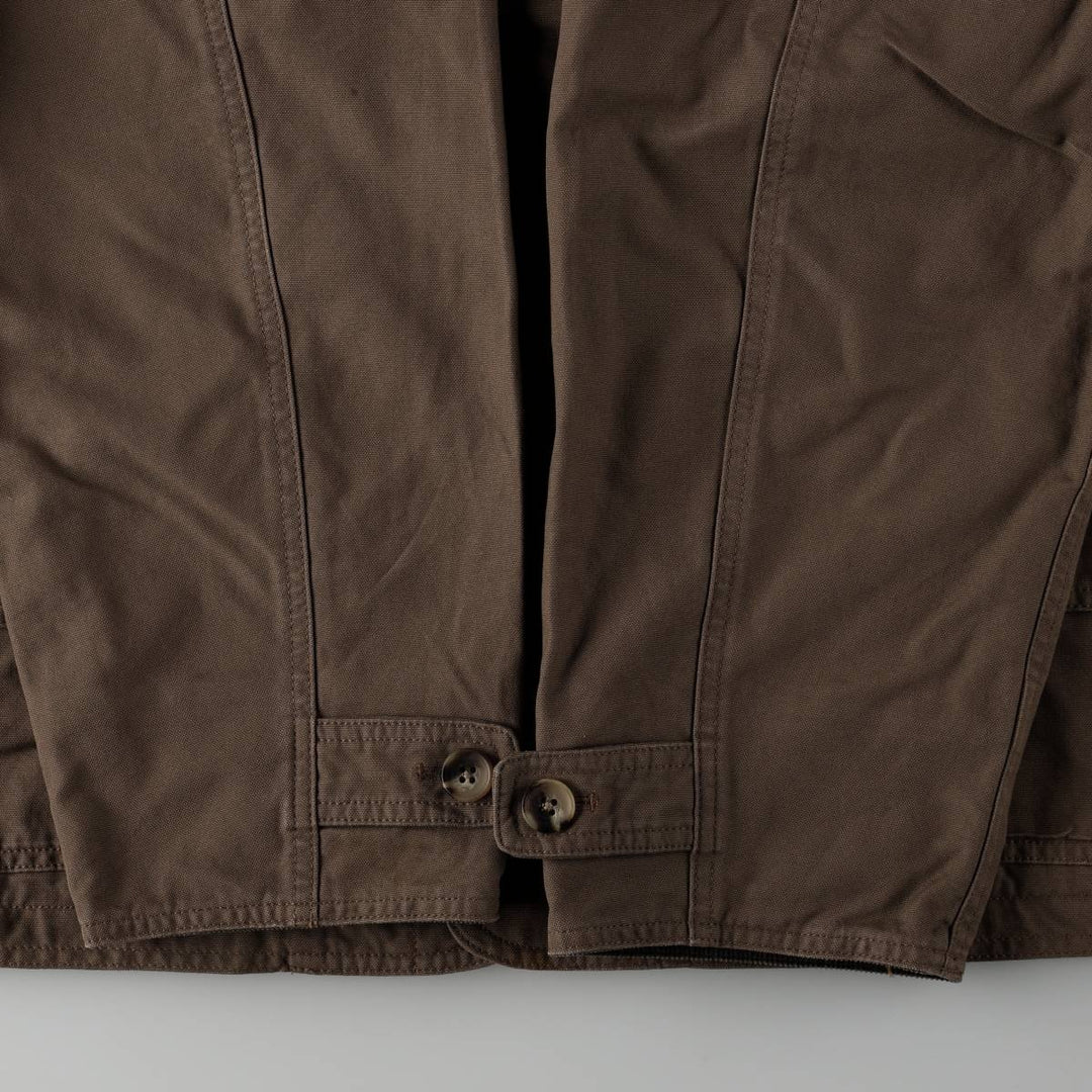 80s-90'S Lands' End hunting jacket, men's size XL (approx.) cotton brown type Vintage Second Hand