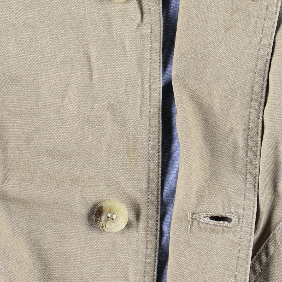 Vintage 90'S Timberland WEATHERGEAR hunting jacket, men's size M cotton Beige type Vintage Second Hand