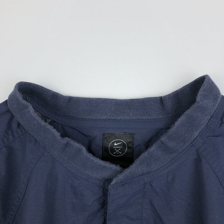 Nike Golf Half-Snap Nylon Pullover, Men's Size L (approx.) Nylon navy blue type Vintage Second Hand