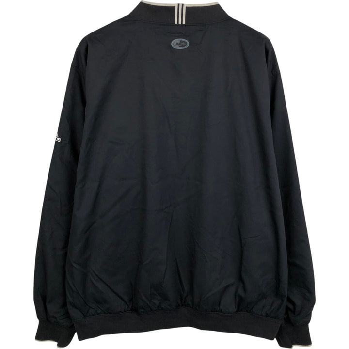 2000'S adidas CLIMASHELL WIND V-neck warm-up pullover, men's size L polyester black type Vintage Second Hand