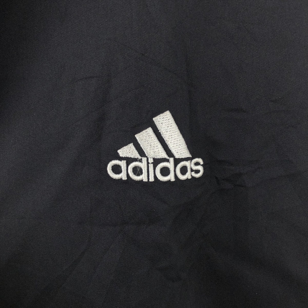 2000'S adidas CLIMASHELL WIND V-neck warm-up pullover, men's size L polyester black type Vintage Second Hand