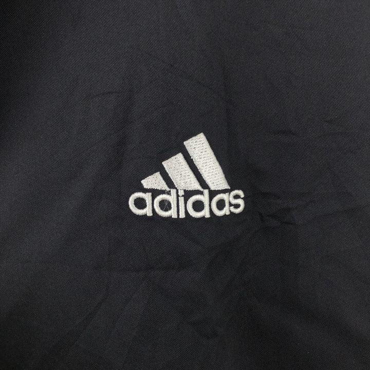 2000'S adidas CLIMASHELL WIND V-neck warm-up pullover, men's size L polyester black type Vintage Second Hand