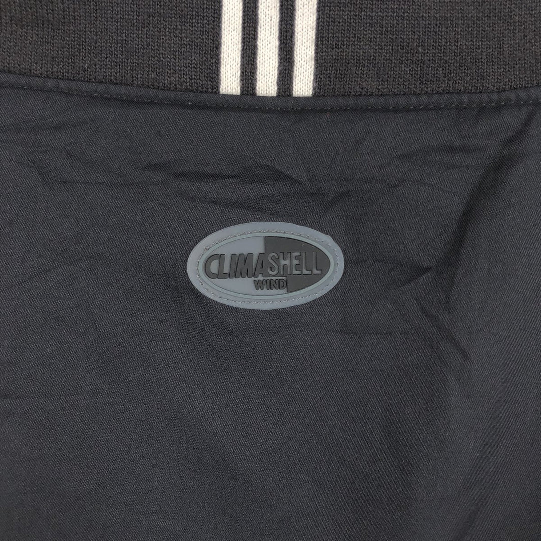 2000'S adidas CLIMASHELL WIND V-neck warm-up pullover, men's size L polyester black type Vintage Second Hand