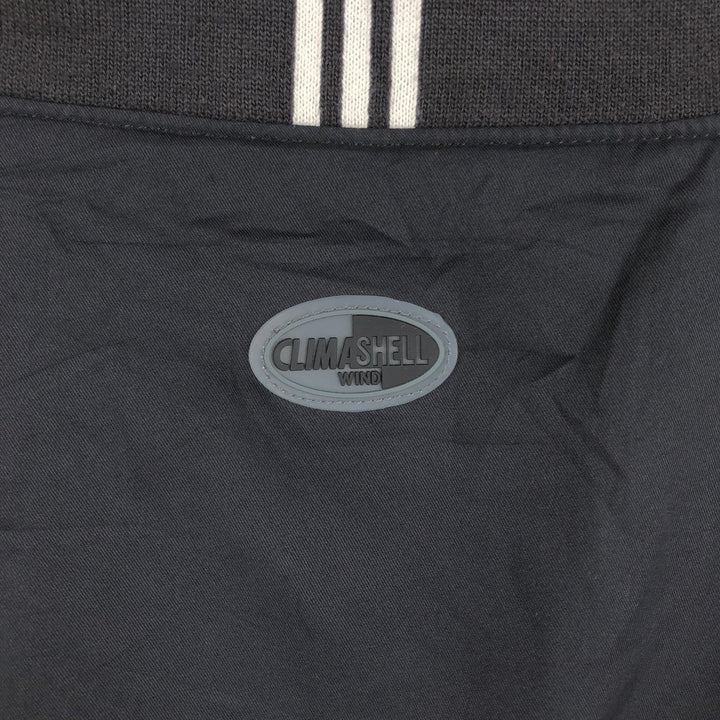 2000'S adidas CLIMASHELL WIND V-neck warm-up pullover, men's size L polyester black type Vintage Second Hand
