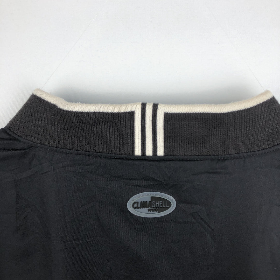 2000'S adidas CLIMASHELL WIND V-neck warm-up pullover, men's size L polyester black type Vintage Second Hand