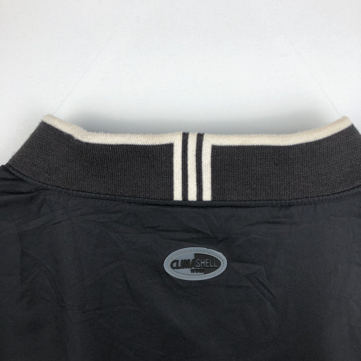 2000'S adidas CLIMASHELL WIND V-neck warm-up pullover, men's size L polyester black type Vintage Second Hand
