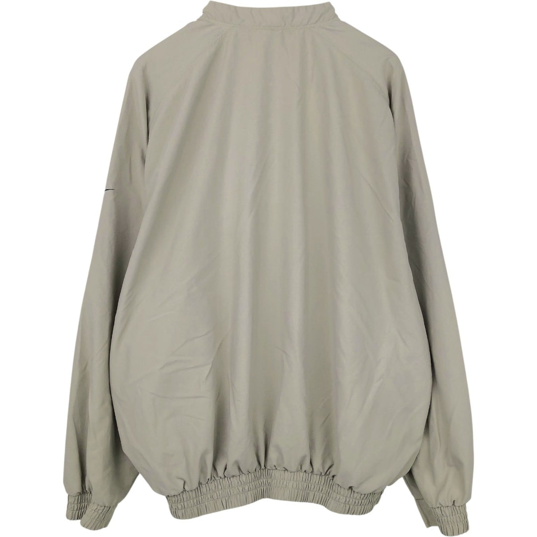 Nike Golf Half-Snap Warm-Up Pullover, Men's Size L (approx.) polyester Beige type Vintage Second Hand