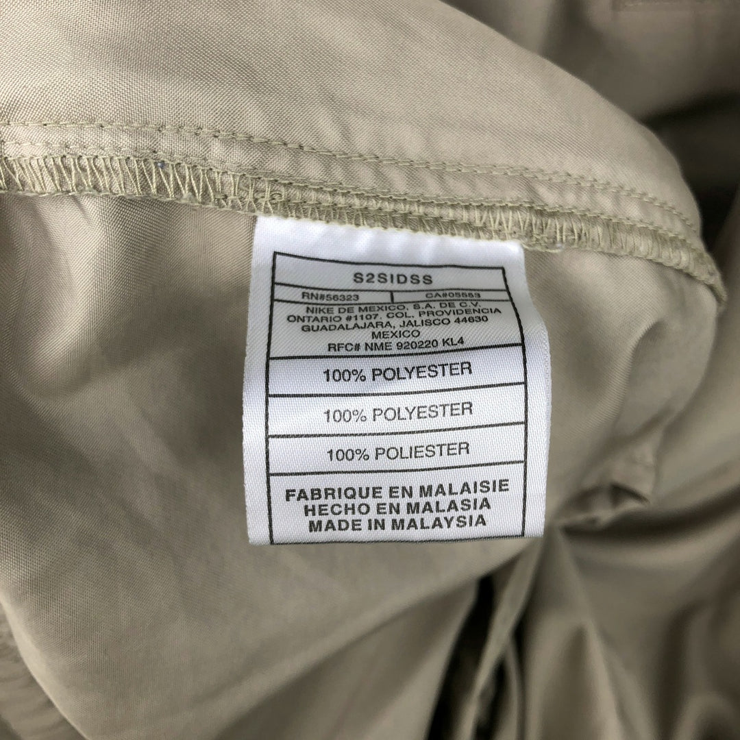 Nike Golf Half-Snap Warm-Up Pullover, Men's Size L (approx.) polyester Beige type Vintage Second Hand