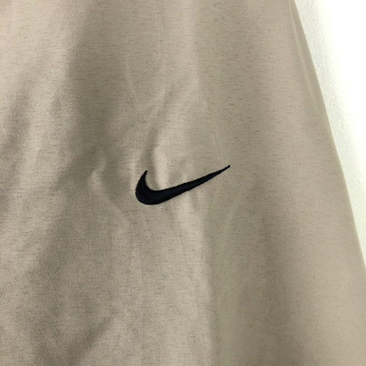 Nike Golf Half-Snap Warm-Up Pullover, Men's Size L (approx.) polyester Beige type Vintage Second Hand
