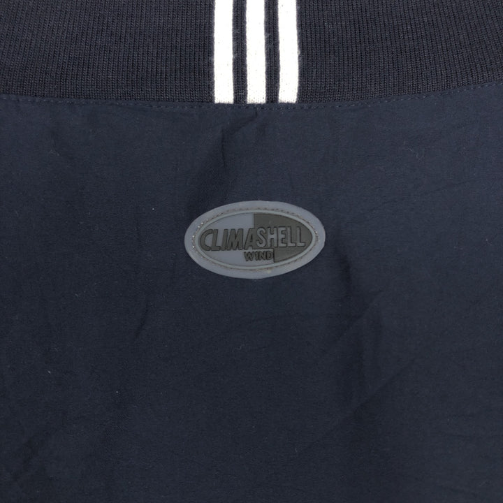 2000'S adidas CLIMASHELL WIND V-neck warm-up pullover, men's size XL polyester navy blue type Vintage Second Hand