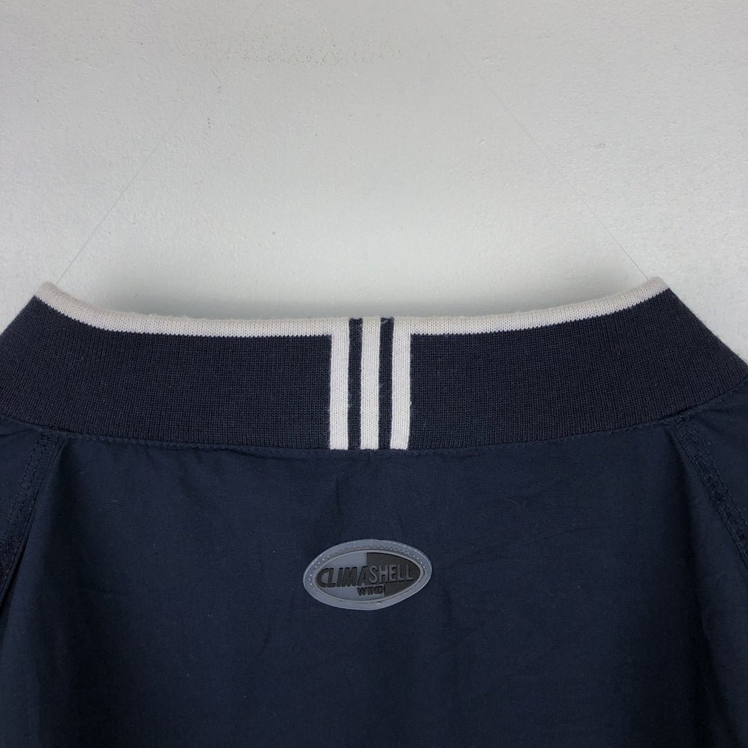 2000'S adidas CLIMASHELL WIND V-neck warm-up pullover, men's size XL polyester navy blue type Vintage Second Hand