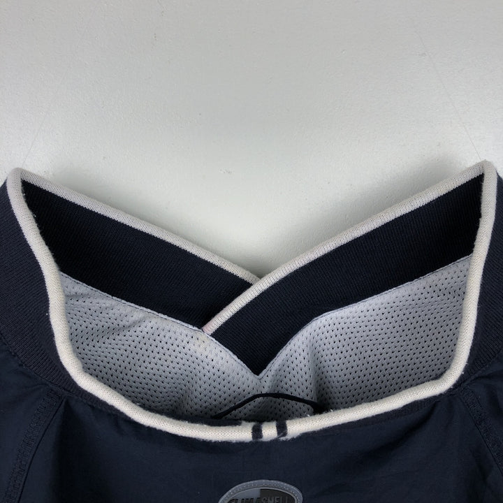 2000'S adidas CLIMASHELL WIND V-neck warm-up pullover, men's size XL polyester navy blue type Vintage Second Hand