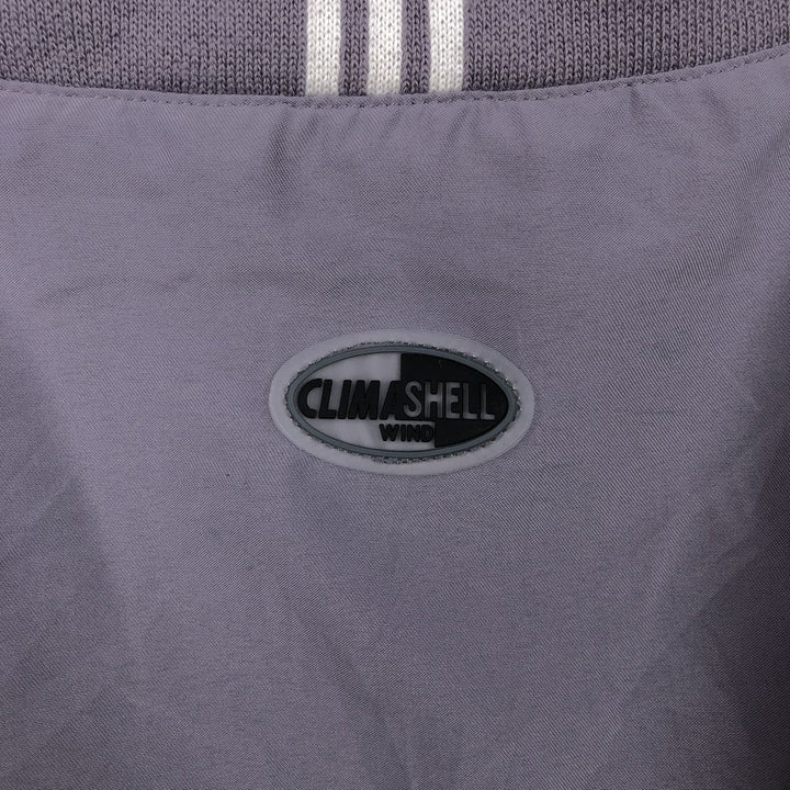 2000'S adidas CLIMASHELL WIND V-neck warm-up pullover, men's size L polyester gray type Vintage Second Hand