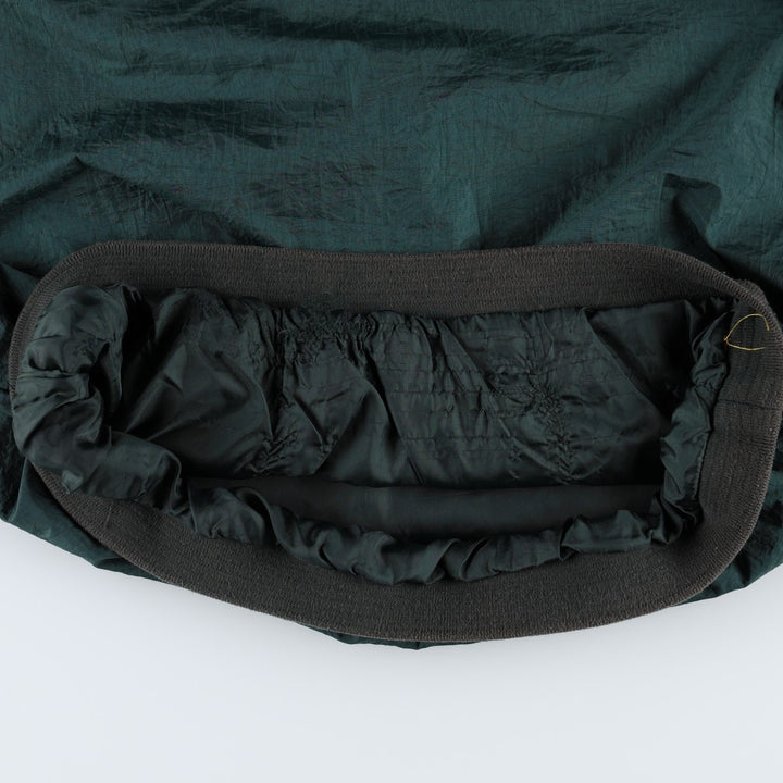 90'S Reebok V-neck nylon pullover, men's size M, vintage Nylon dark green Vintage Second Hand