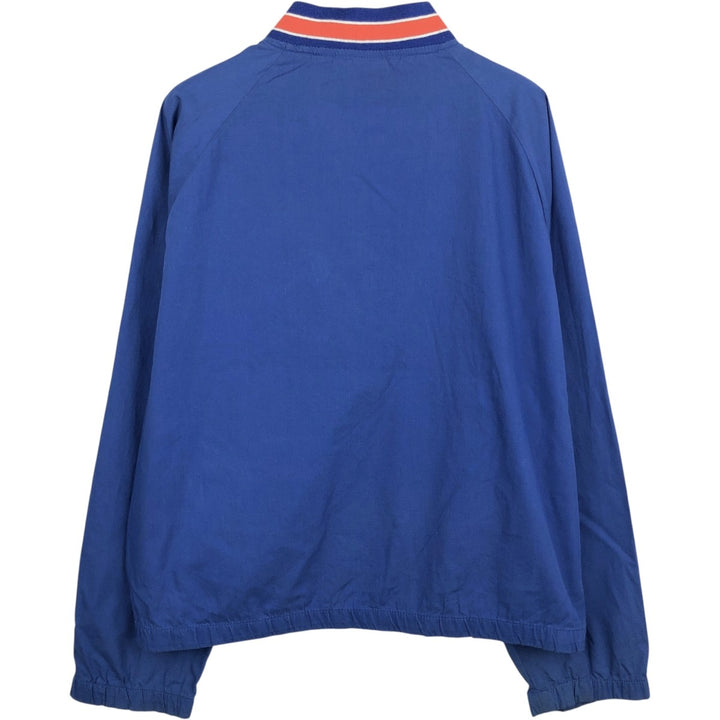 90s-00'S Majestic MLB New York Mets Half-Zip Warm-Up Pullover, Men's Size L (approx.) unclear blue type Vintage Second Hand