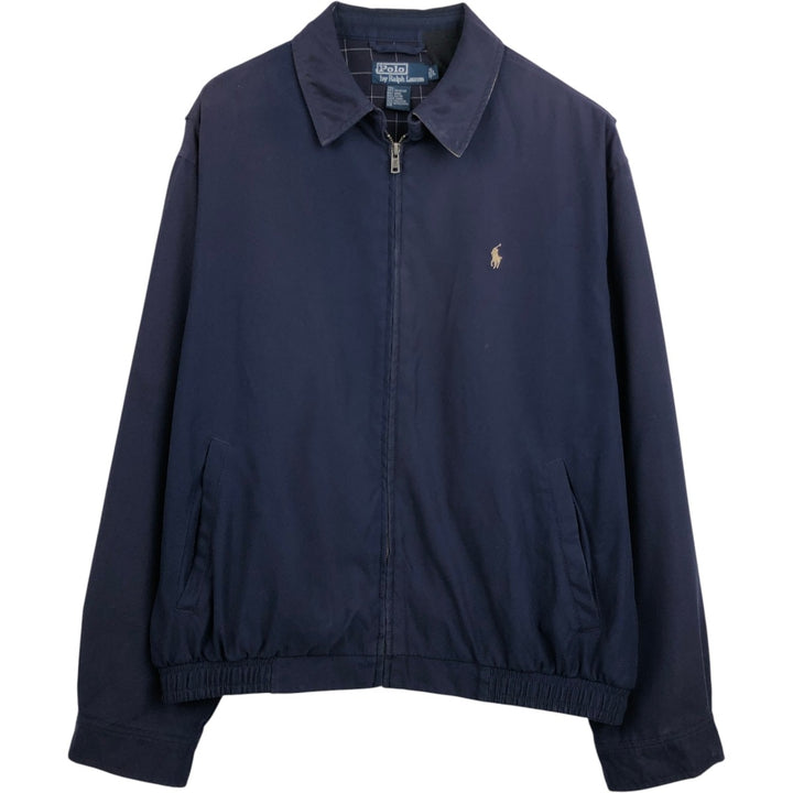 Ralph Lauren POLO by Ralph Lauren Swing Top Sports Jacket Men's L size polyester navy blue type Vintage Second Hand