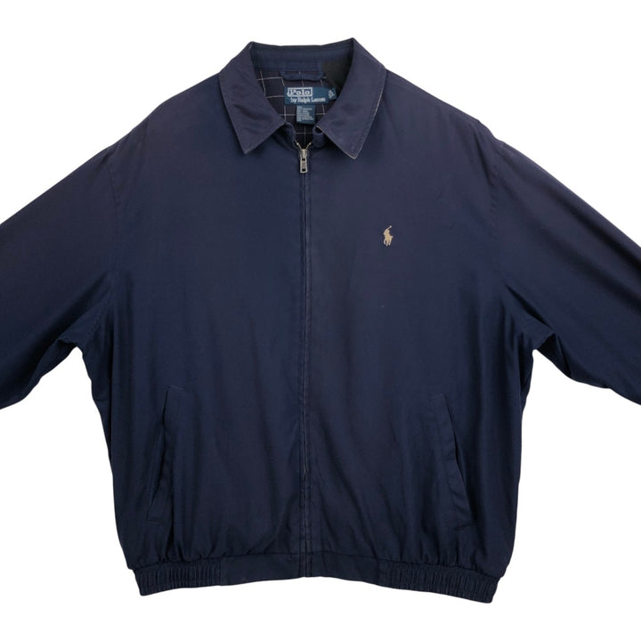 Ralph Lauren POLO by Ralph Lauren Swing Top Sports Jacket Men's L size polyester navy blue type Vintage Second Hand