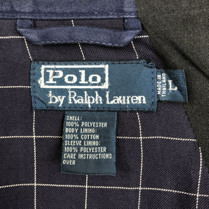 Ralph Lauren POLO by Ralph Lauren Swing Top Sports Jacket Men's L size polyester navy blue type Vintage Second Hand