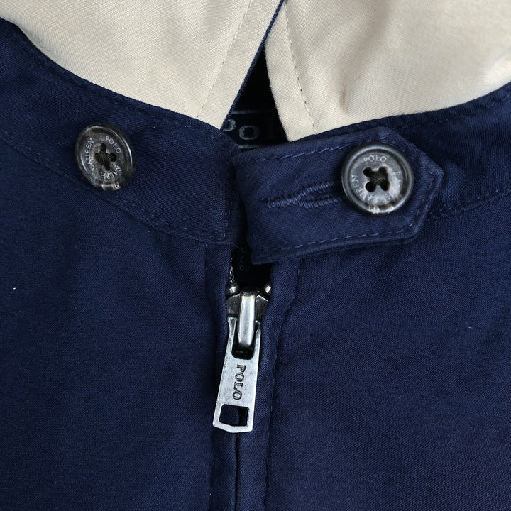 Ralph Lauren POLO by Ralph Lauren Swing Top Sports Jacket Men's L size polyester navy blue type Vintage Second Hand