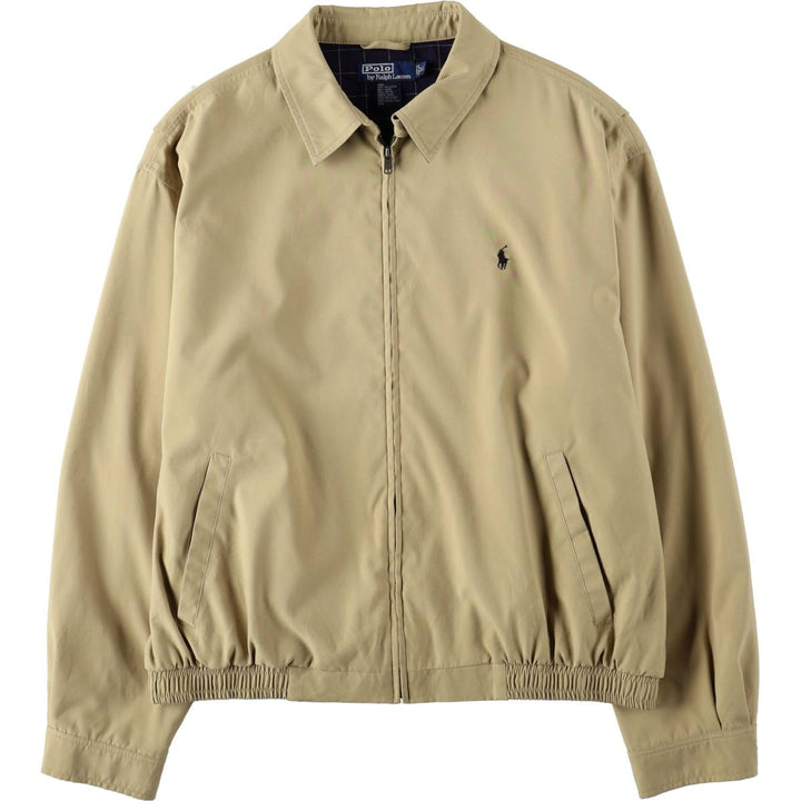 Ralph Lauren POLO by Ralph Lauren Swing Top Sports Jacket Men's XL polyester Khaki type beige Vintage Second Hand