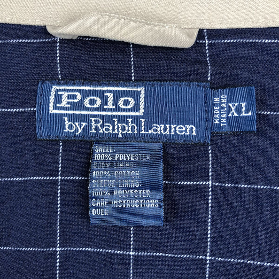Ralph Lauren POLO by Ralph Lauren Swing Top Sports Jacket Men's XL polyester Khaki type beige Vintage Second Hand