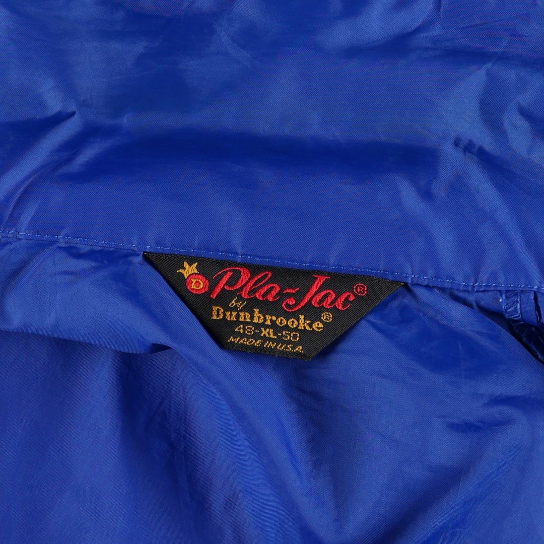 Dunbrooke Pla-Jac Miller Light Beer Advertising Coach Jacket, Made in USA, Men's XL equivalent, Vintage. Nylon blue type Vintage Second Hand