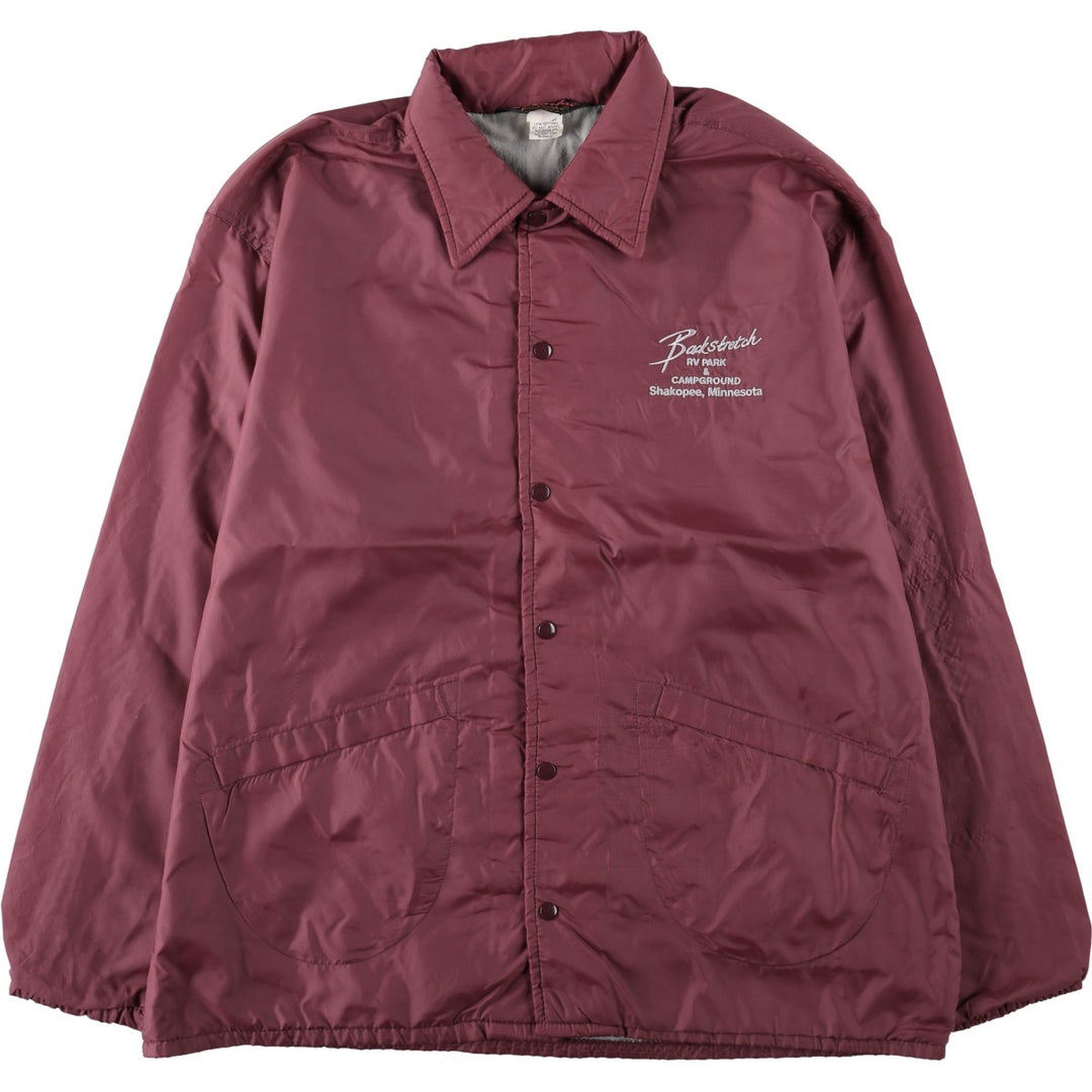 Dunbrooke Pla-Jac Coach Jacket, Made in USA, Men's XXL equivalent, Vintage. Nylon red type reddish brown Vintage Second Hand