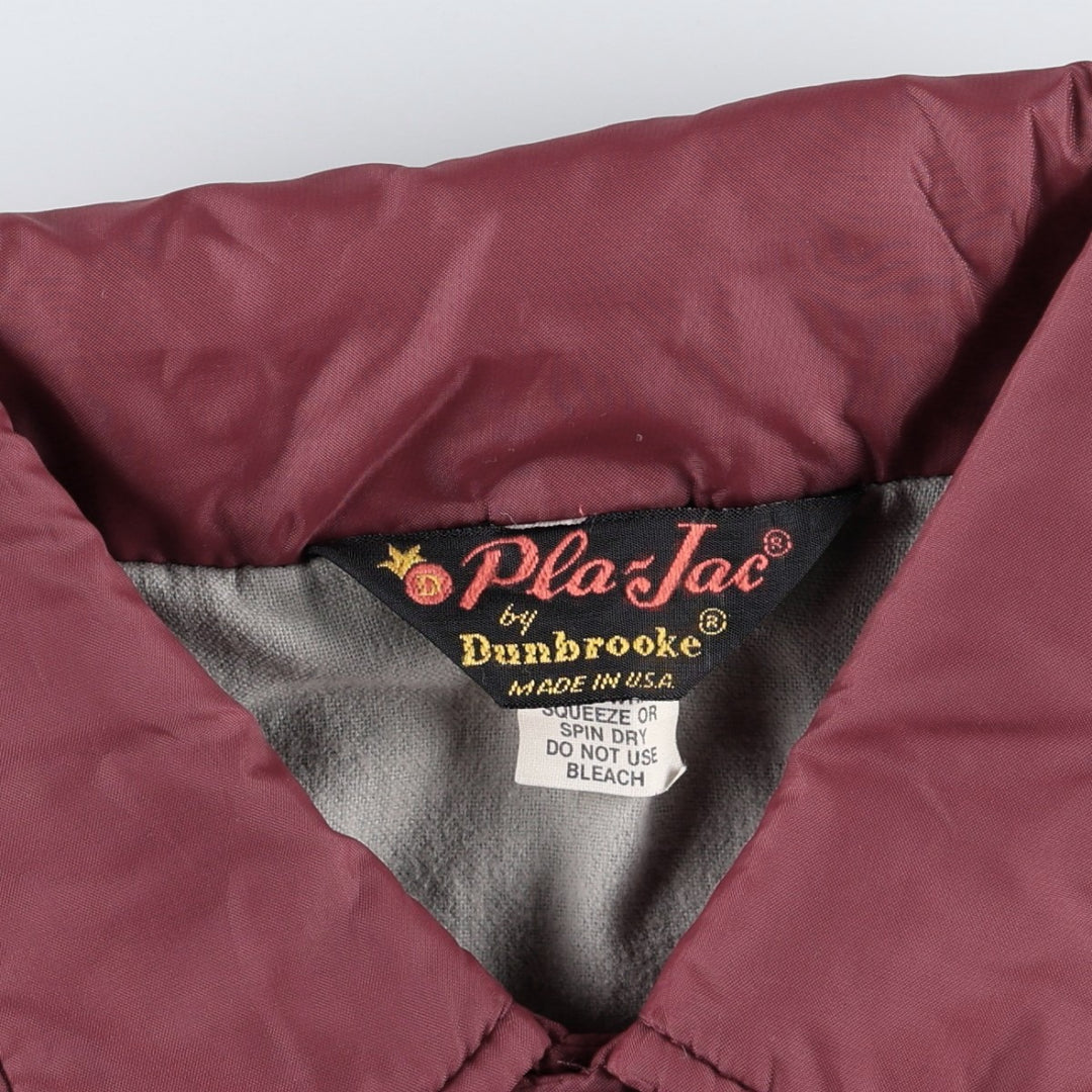 Dunbrooke Pla-Jac Coach Jacket, Made in USA, Men's XXL equivalent, Vintage. Nylon red type reddish brown Vintage Second Hand