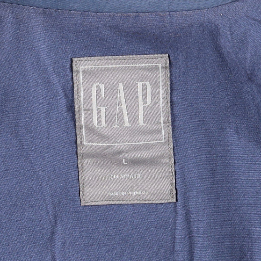 GAP Coach Jacket, Men's Size L (approx.) Nylon blue type Vintage Second Hand