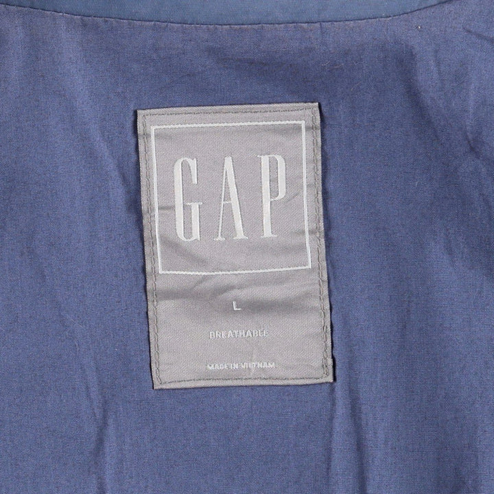 GAP Coach Jacket, Men's Size L (approx.) Nylon blue type Vintage Second Hand