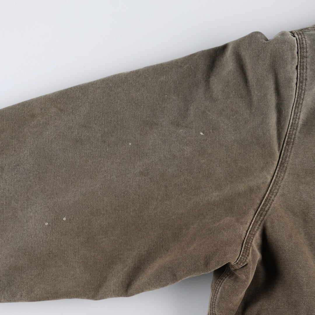 2000'S Carhartt Active Jacket FFA Insulated Duck Full-Zip Hoodie Men's XXL equivalent cotton dark chocolate Vintage Second Hand