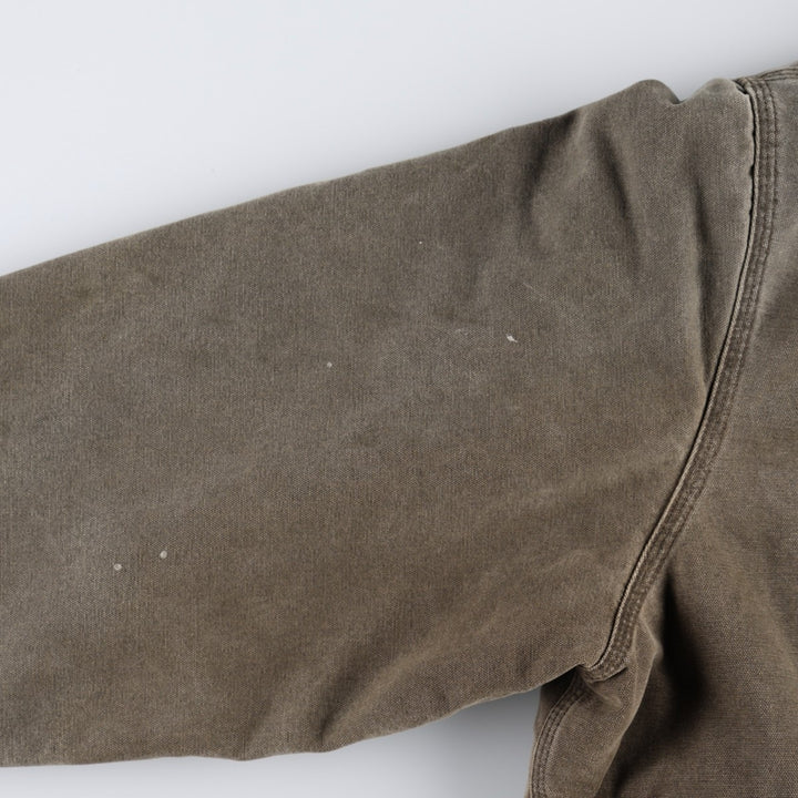 2000'S Carhartt Active Jacket FFA Insulated Duck Full-Zip Hoodie Men's XXL equivalent cotton dark chocolate Vintage Second Hand