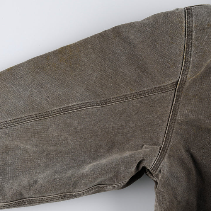 2000'S Carhartt Active Jacket FFA Insulated Duck Full-Zip Hoodie Men's XXL equivalent cotton dark chocolate Vintage Second Hand