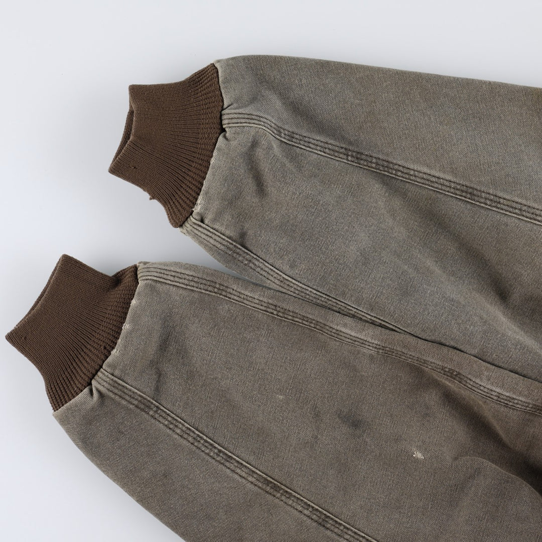 2000'S Carhartt Active Jacket FFA Insulated Duck Full-Zip Hoodie Men's XXL equivalent cotton dark chocolate Vintage Second Hand