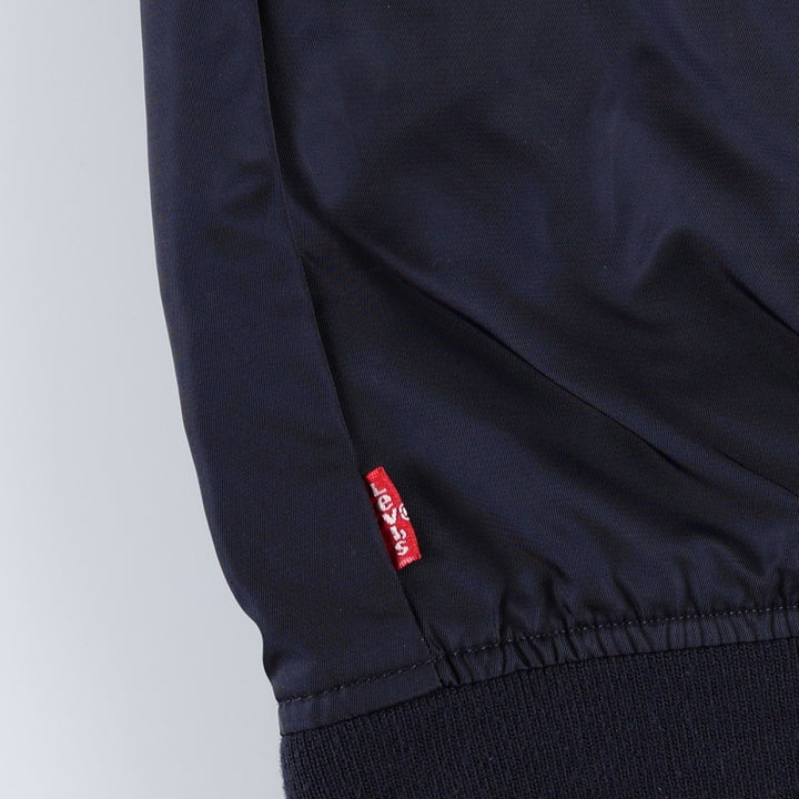 Levi's MA-1 type military jacket, men's size XL equivalent. Nylon navy blue type Vintage Second Hand