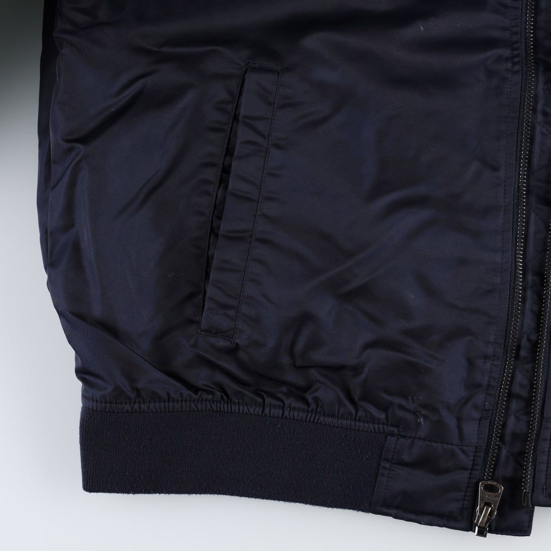 Levi's MA-1 type military jacket, men's size XL equivalent. Nylon navy blue type Vintage Second Hand