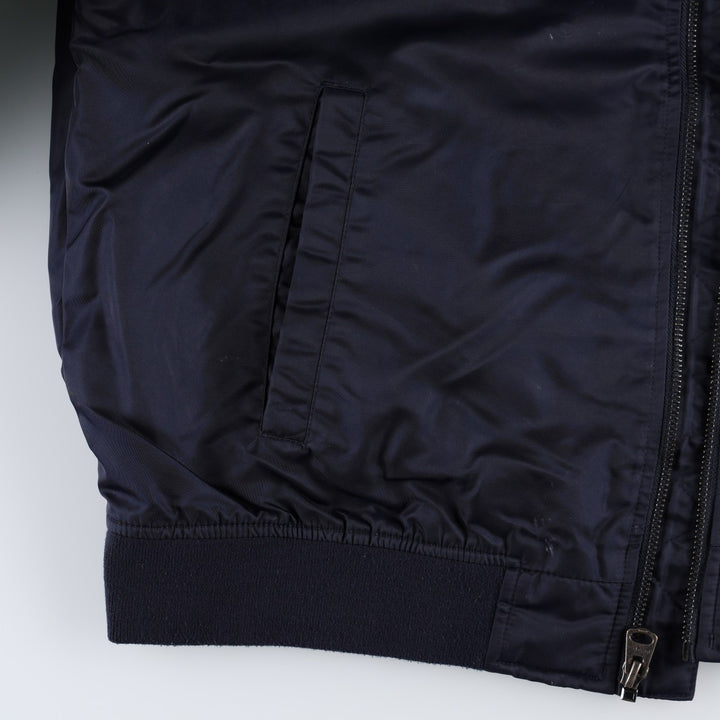 Levi's MA-1 type military jacket, men's size XL equivalent. Nylon navy blue type Vintage Second Hand
