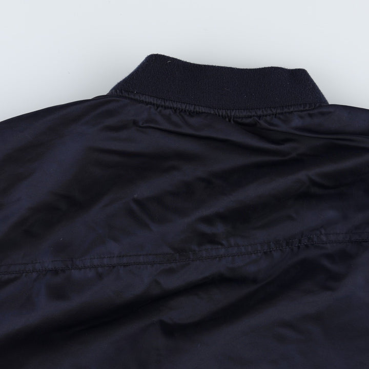 Levi's MA-1 type military jacket, men's size XL equivalent. Nylon navy blue type Vintage Second Hand