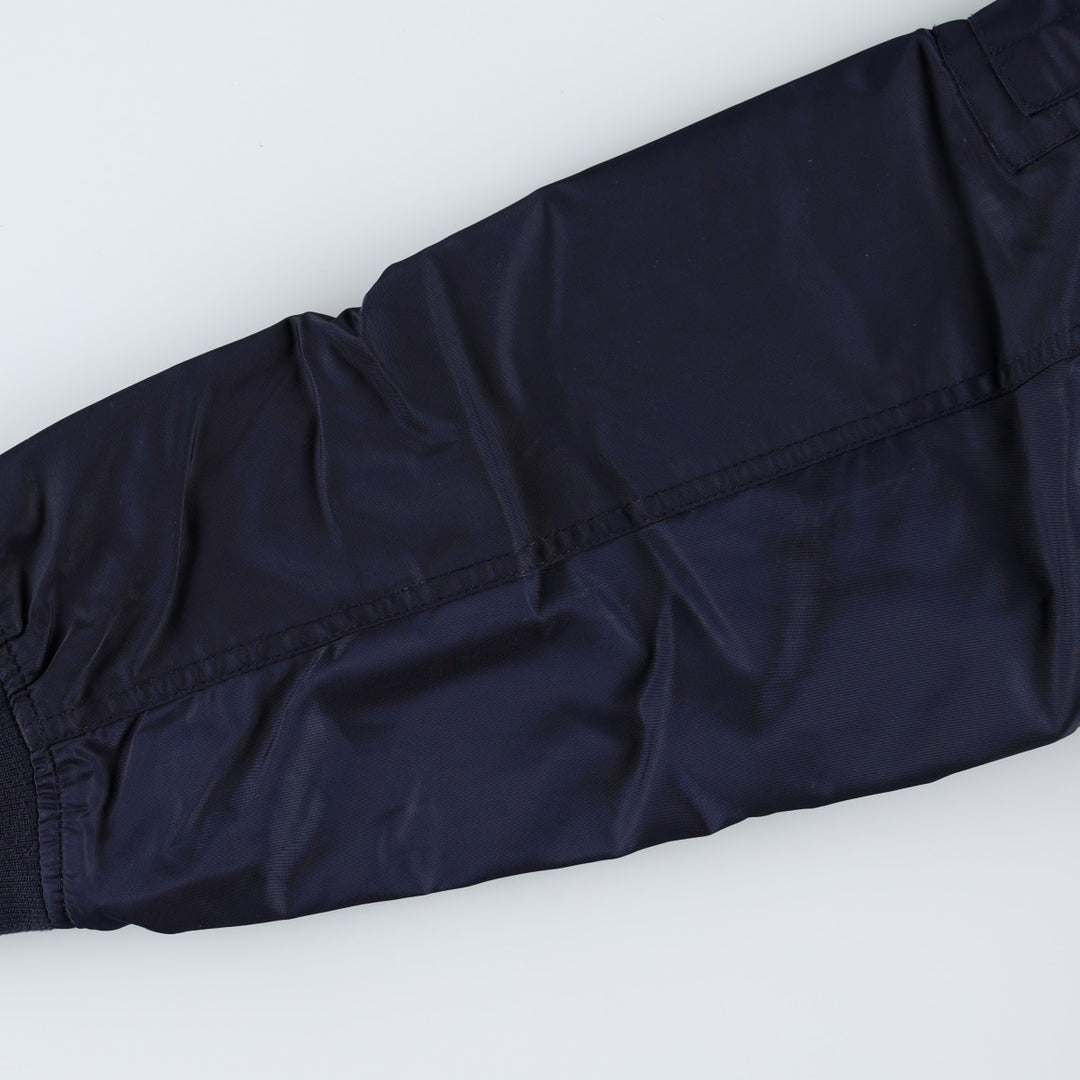 Levi's MA-1 type military jacket, men's size XL equivalent. Nylon navy blue type Vintage Second Hand
